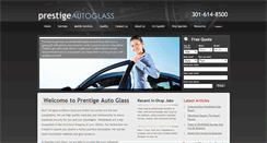 Desktop Screenshot of prestigeautoglass.com